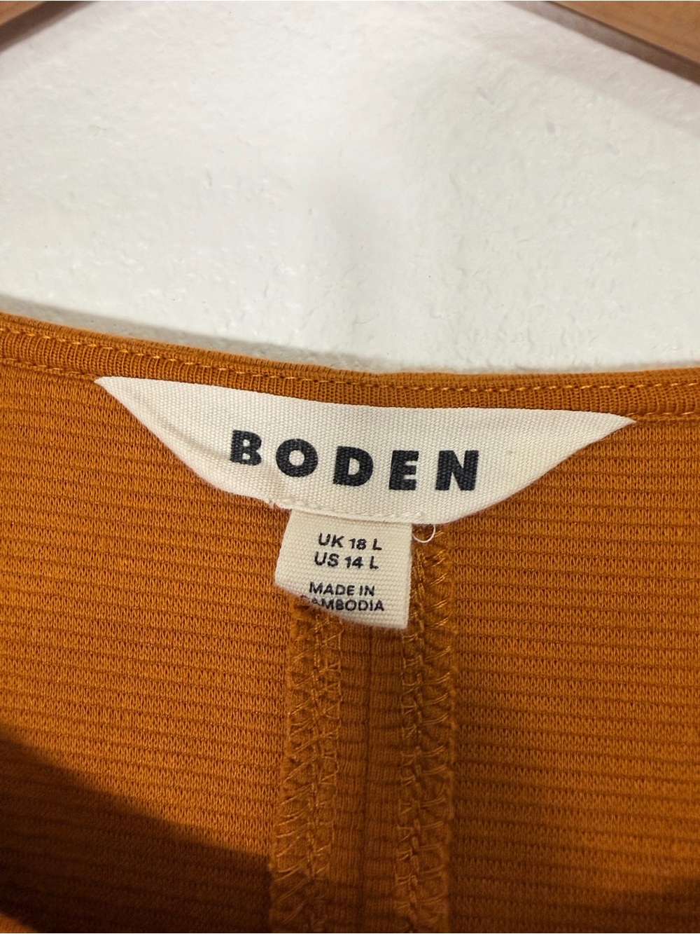 Boden Cornelia Ottoman Long-Sleeve Shift Dress Size 14 - Picture 5 of 8